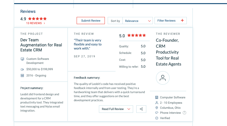 Leobit’s experts also hold ISTQB, Scrum and PMP certificates proving professionalism in a variety of IT areas