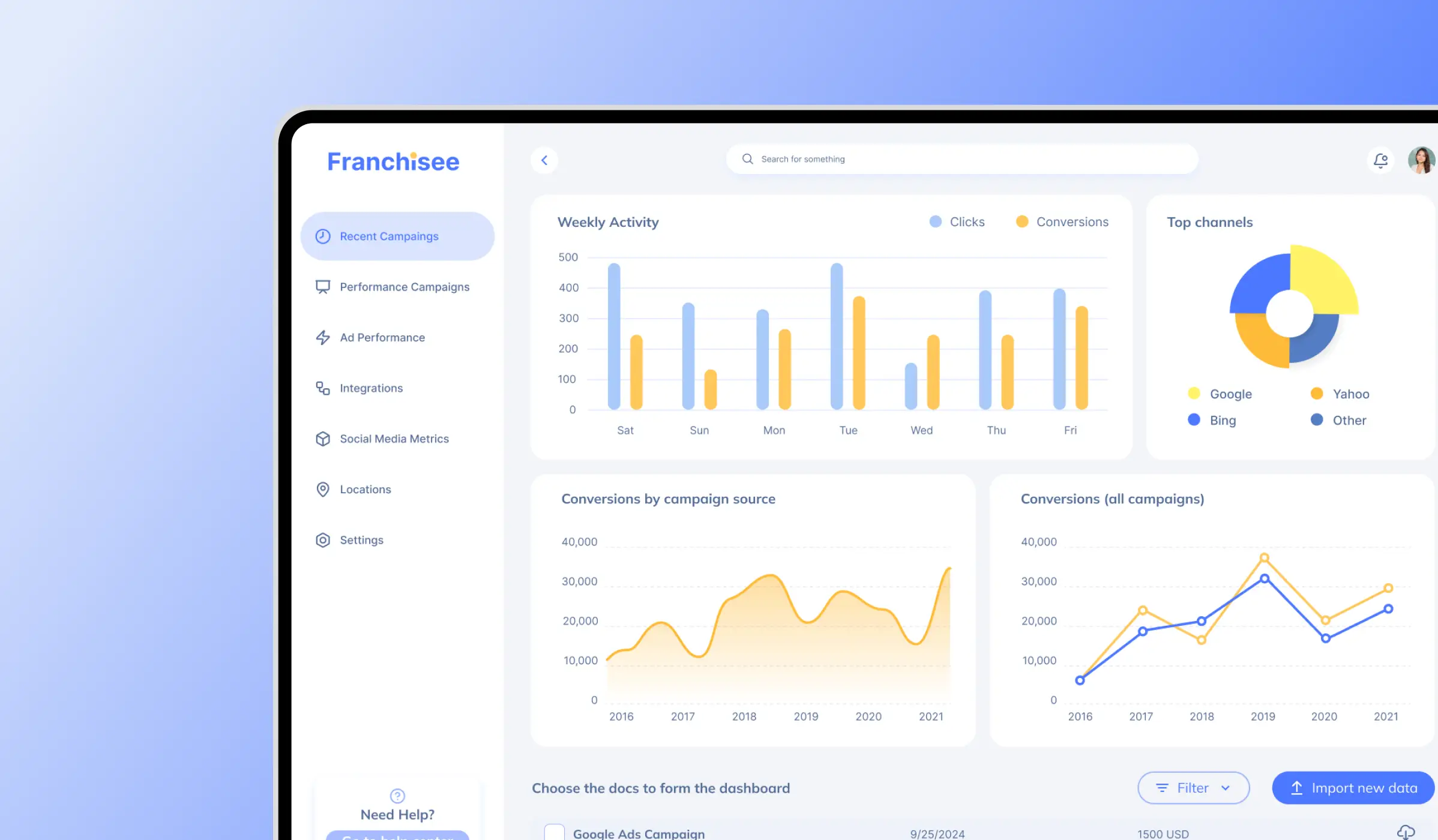 Next-Gen Platform for Franchise Industry