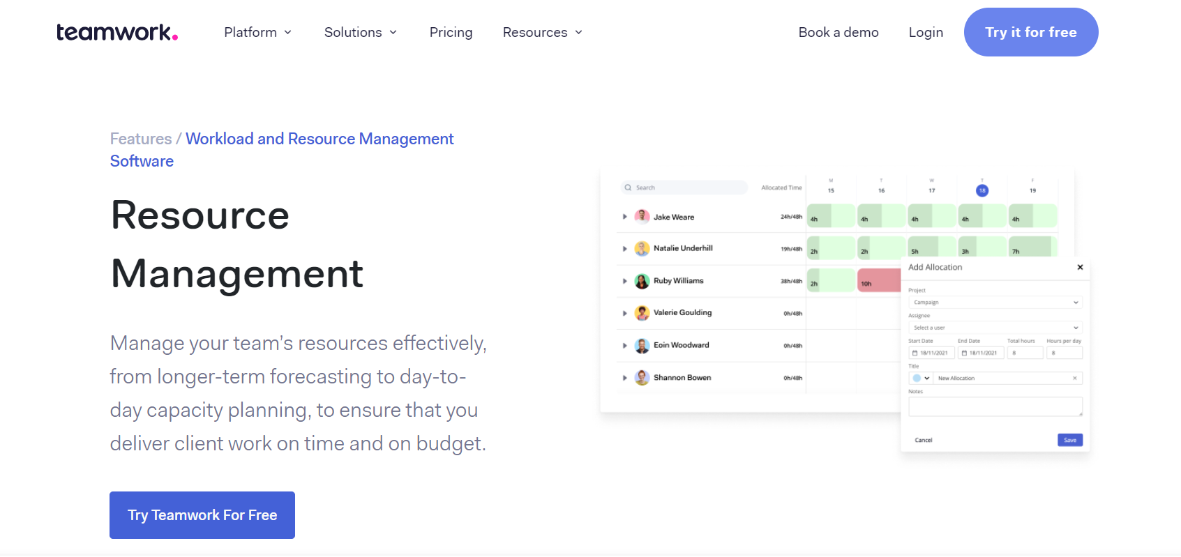 Teamwork - product management software