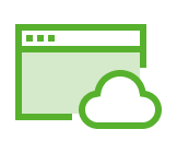 Cloud services abstract icon
