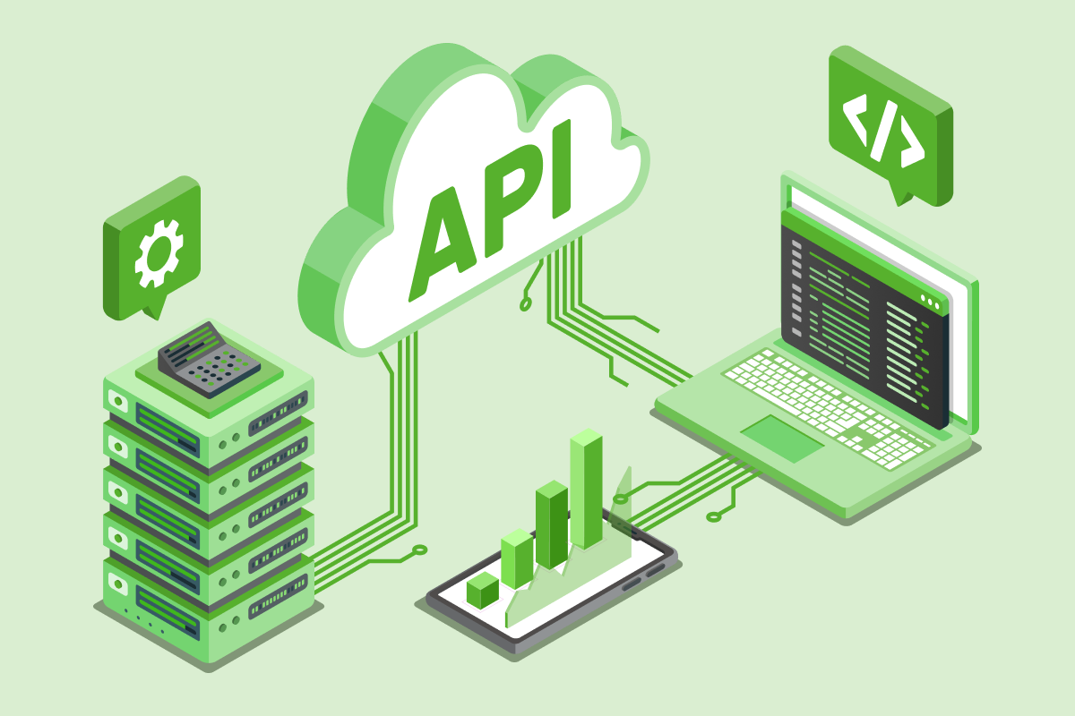 Cloud software development abstract image