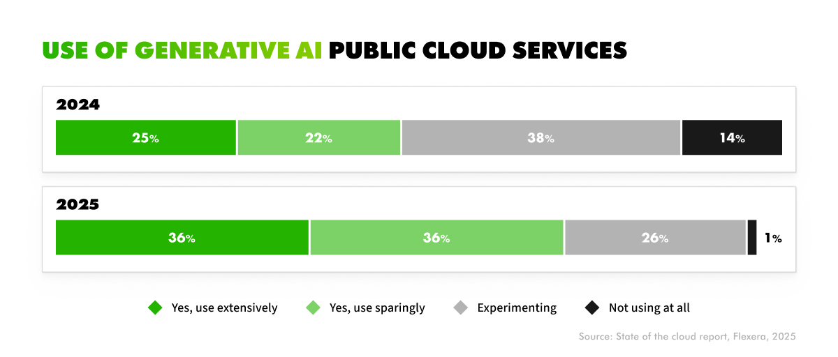 Use of generative AI public cloud services