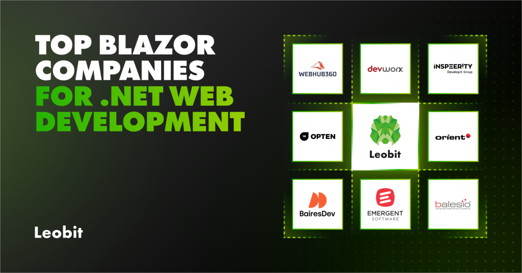 Top Blazor Companies for .NET Web Development