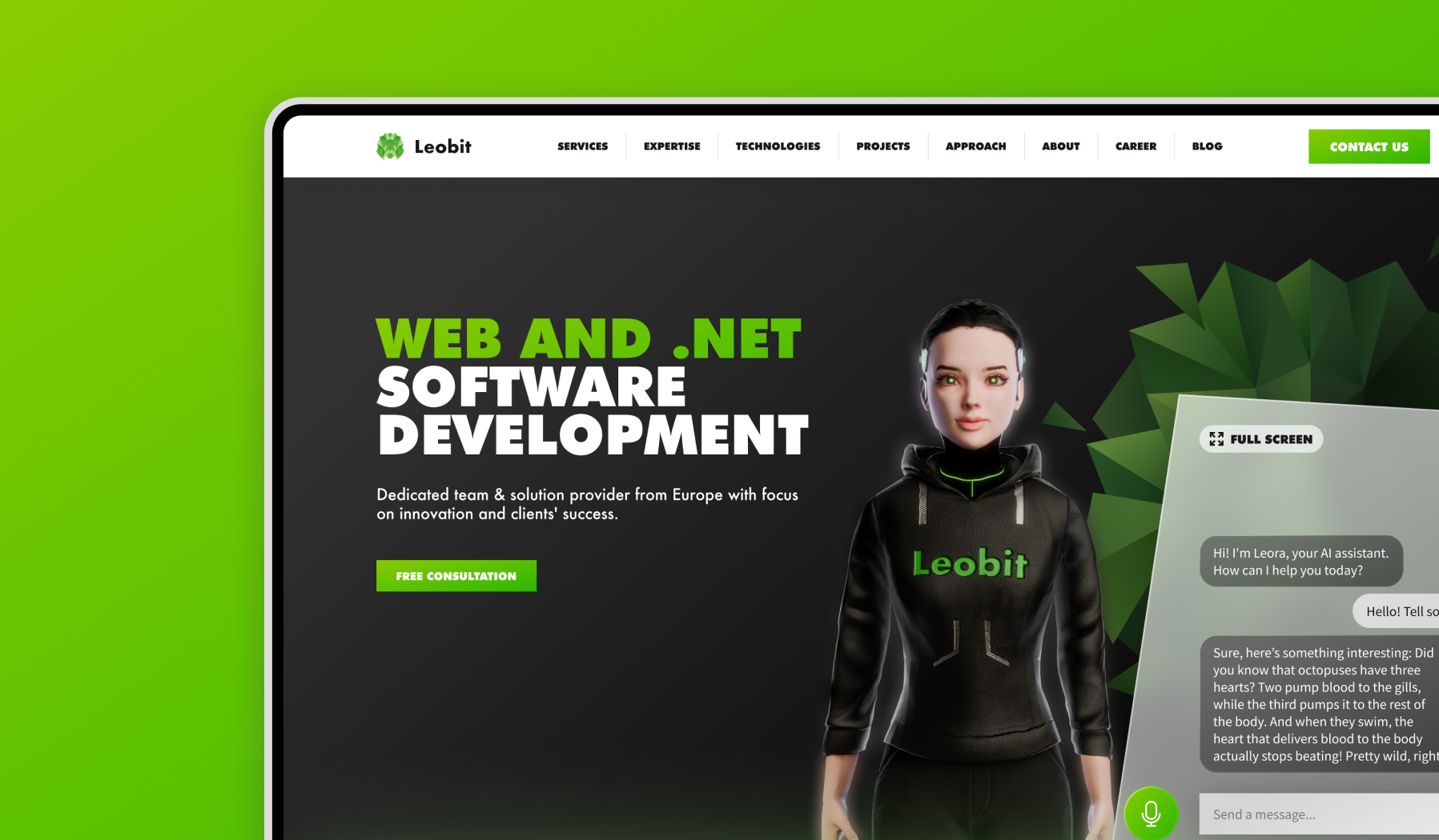 Leora hero image