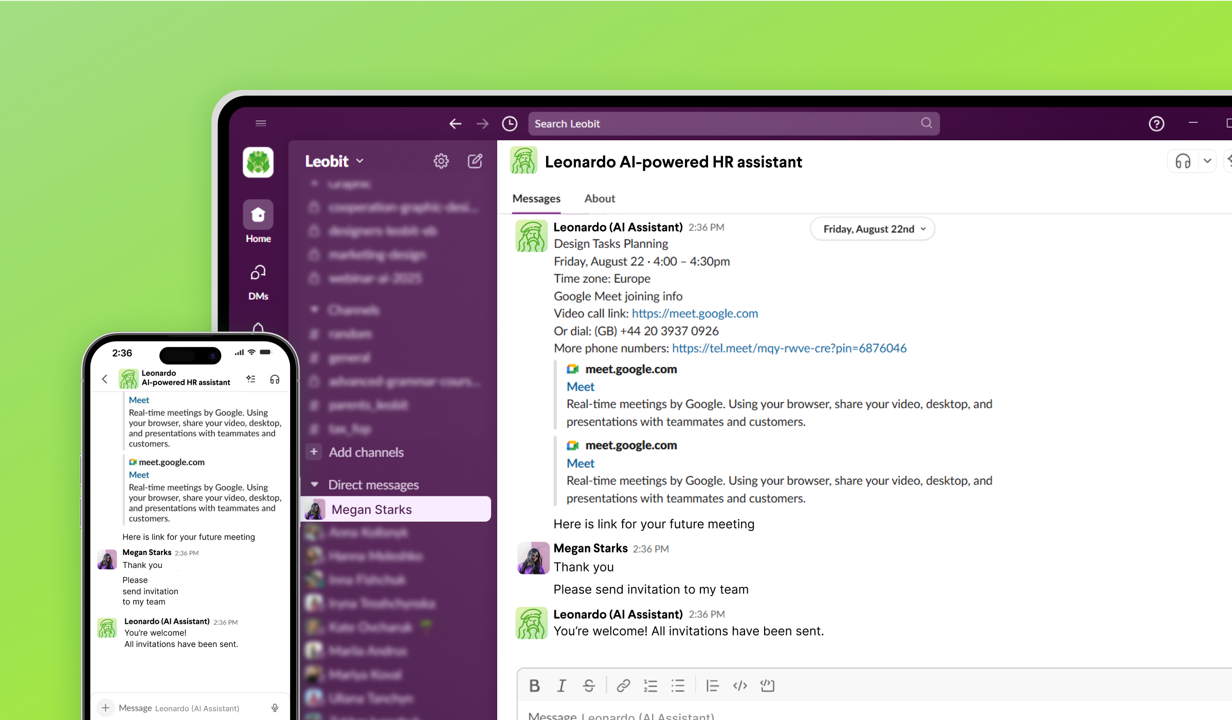 Hero image for AI powered HR assistant