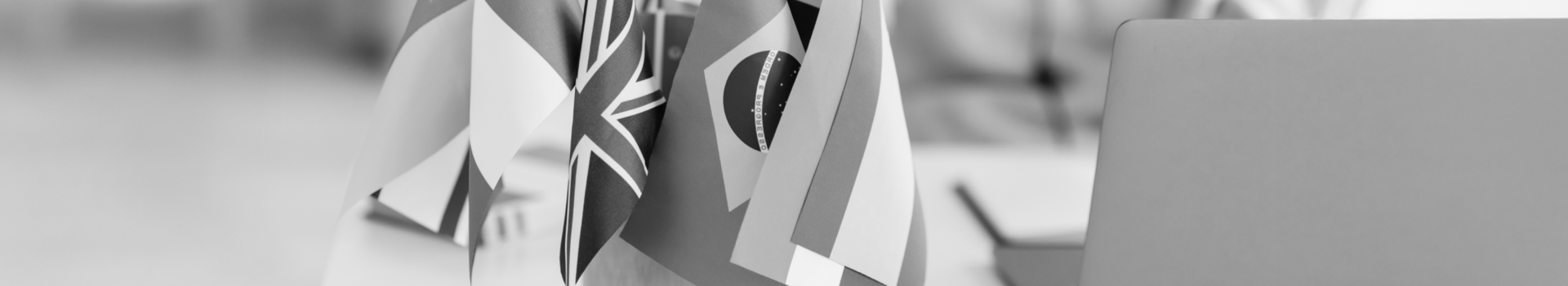 Landscape image of flags