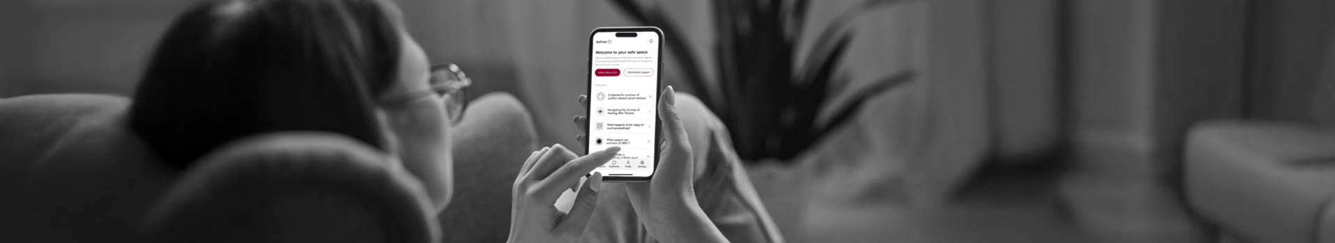 A woman with a phone