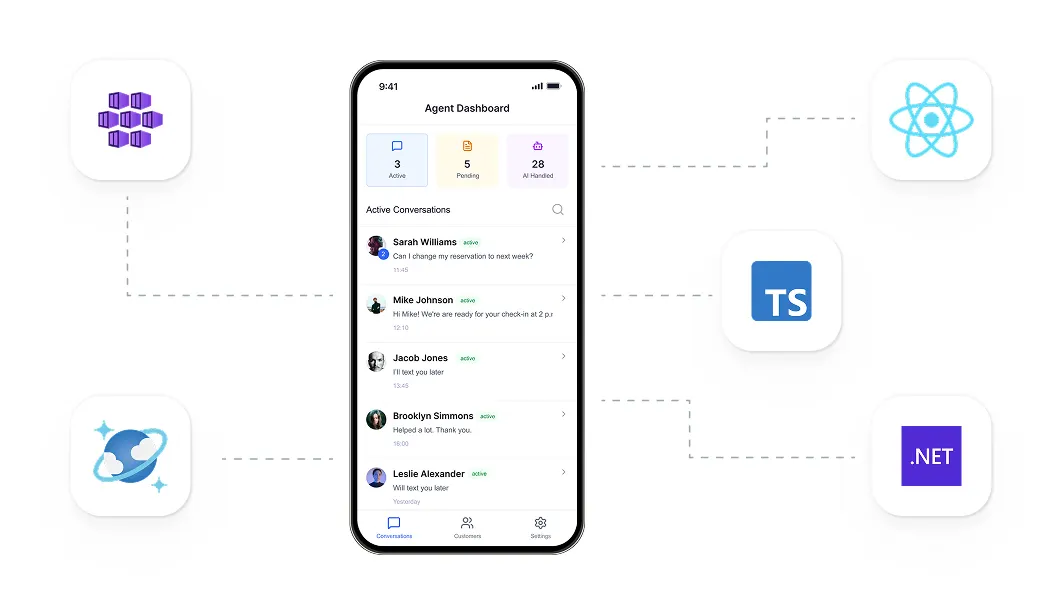 Agent dashboard development