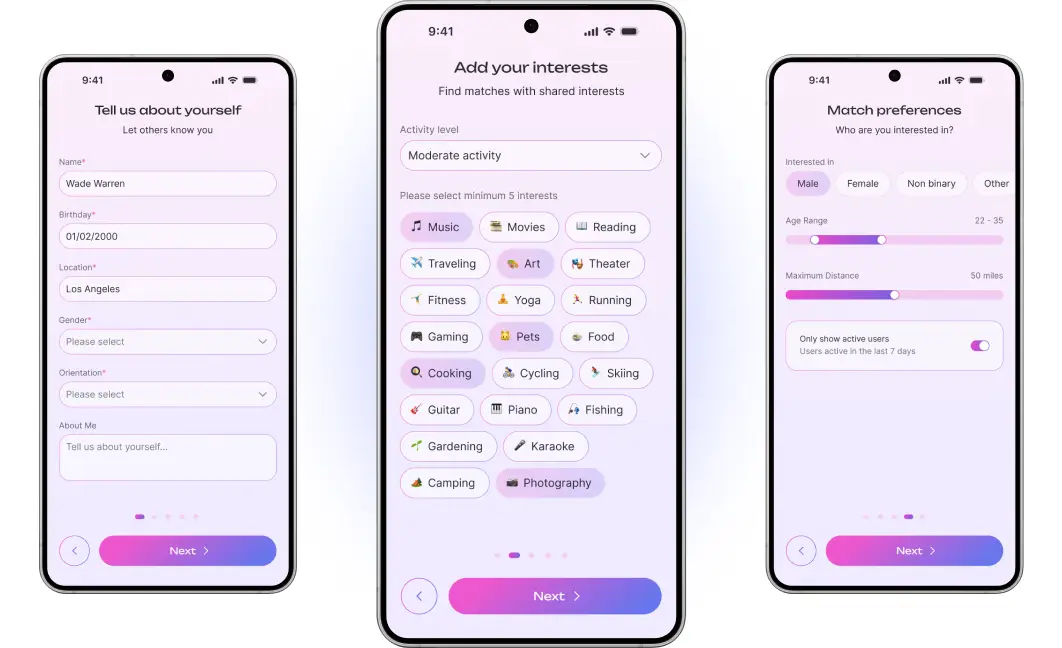 Swipe-Based Matching Mechanics