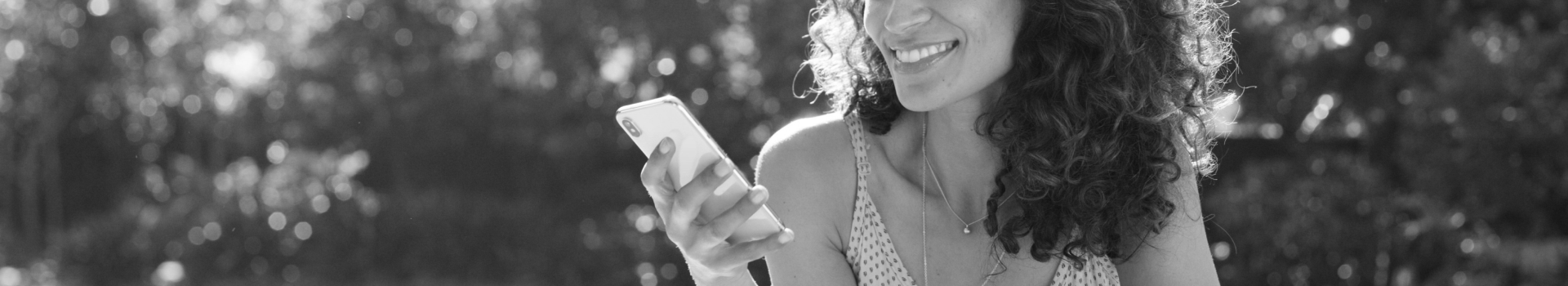 a woman with a smartphone