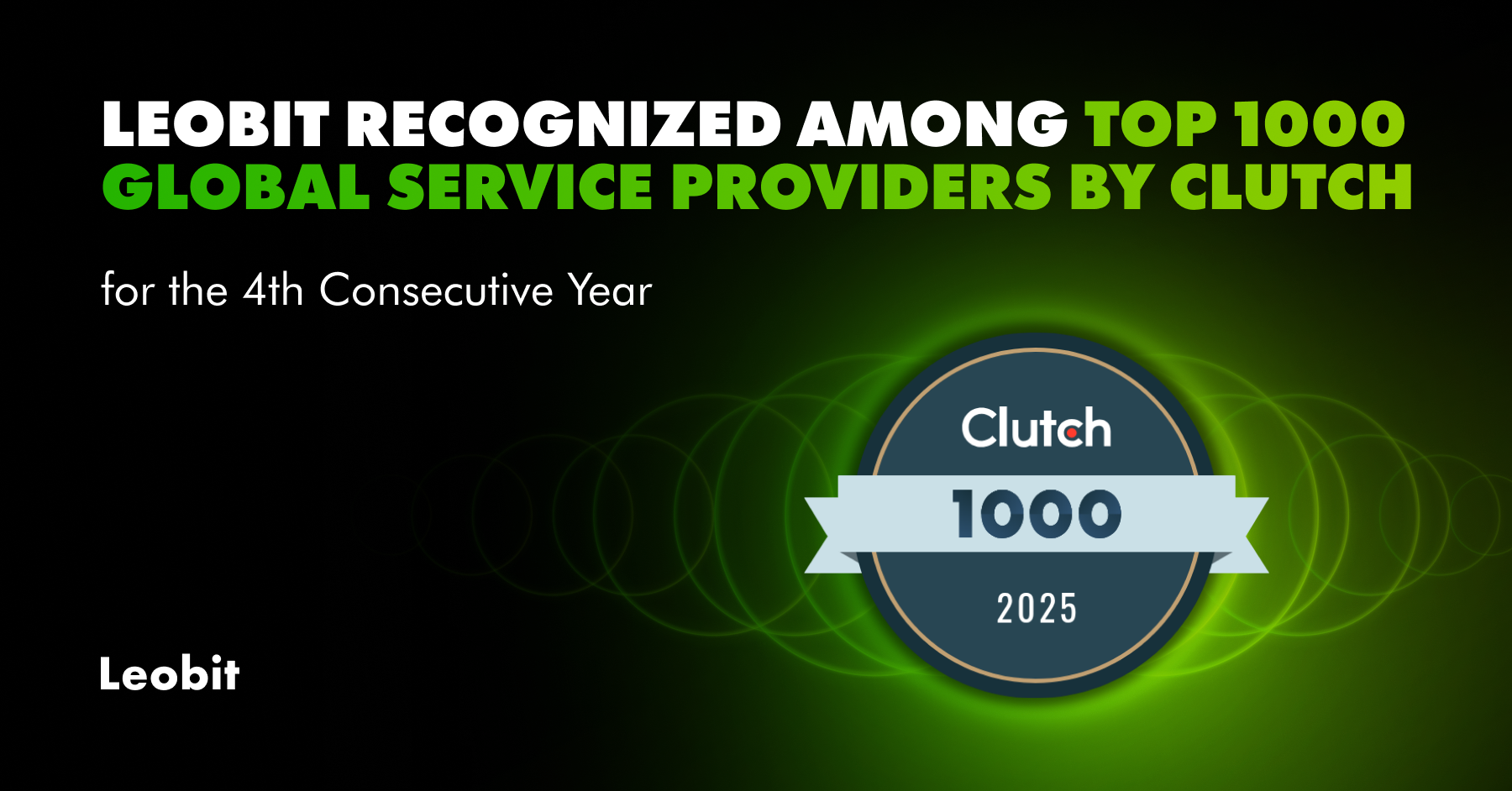 Leobit Recognized Among Top 1000 Global Service Providers by Clutch for the 4th Consecutive Year