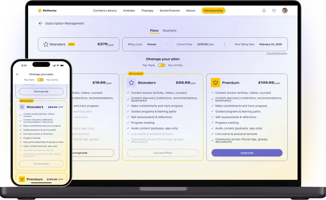 New type of paid subscription and user flows