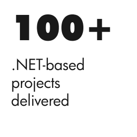 100+ .NET-based projects delivered