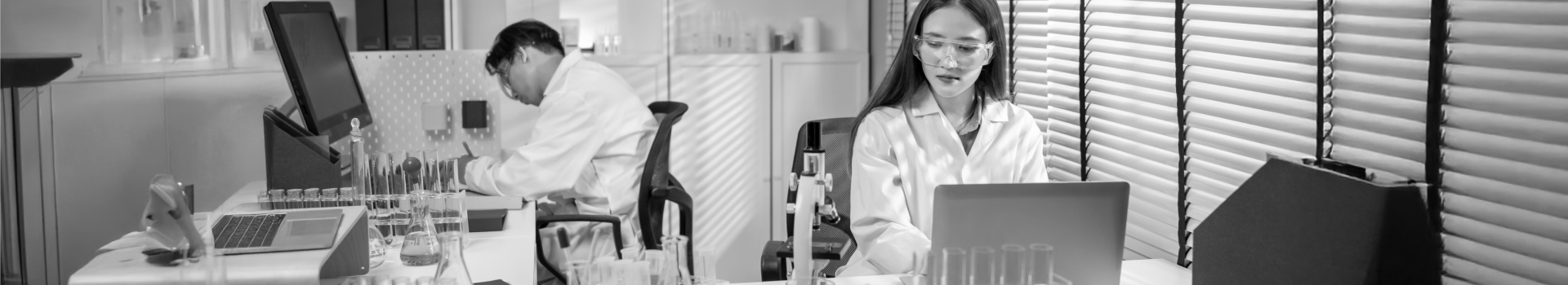 scientists and scientific equipment