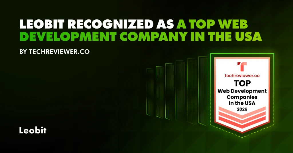 Leobit Recognized Among Top US Web Developers by Techreviewer
