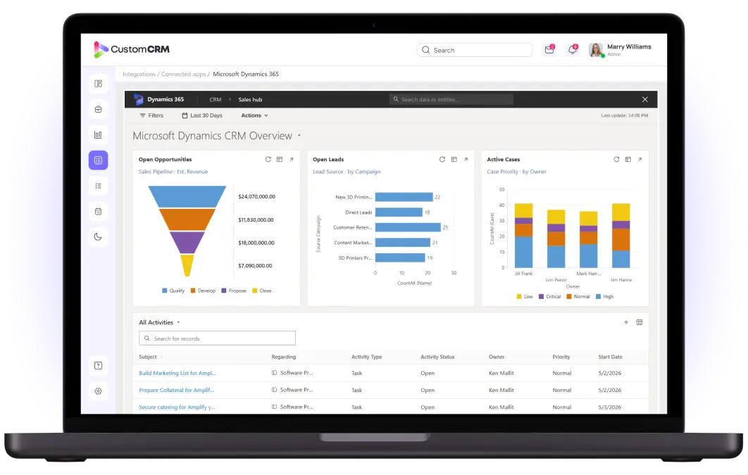 Integration with Microsoft Dynamics 365