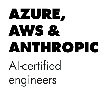 Azure, AWS & Anthropic AI-certified engineers