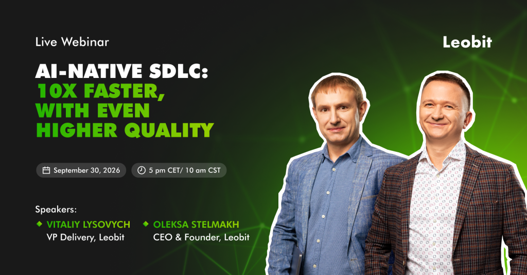 Leobit to Host a Live Webinar on Accelerating Software Delivery...