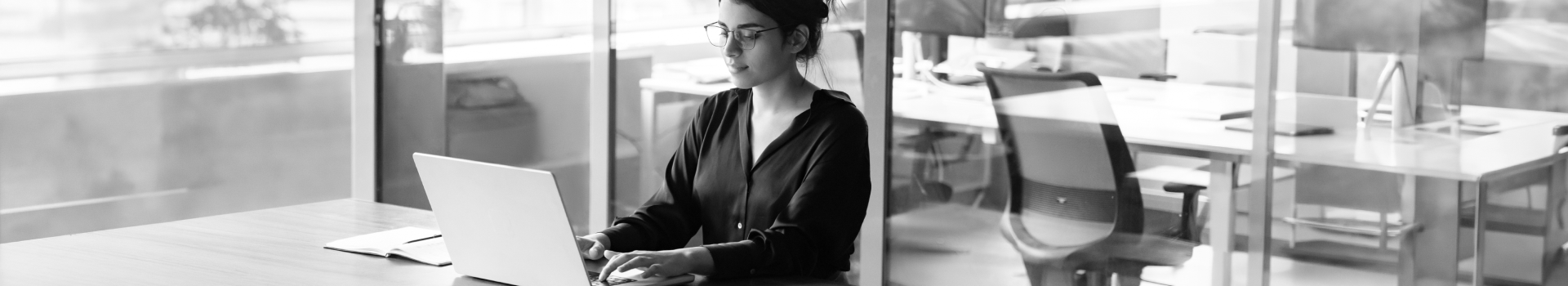 A women is working