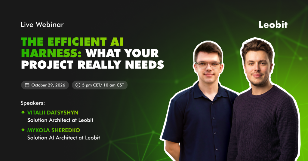 Leobit to Host a Live Webinar on the Efficient AI Harness