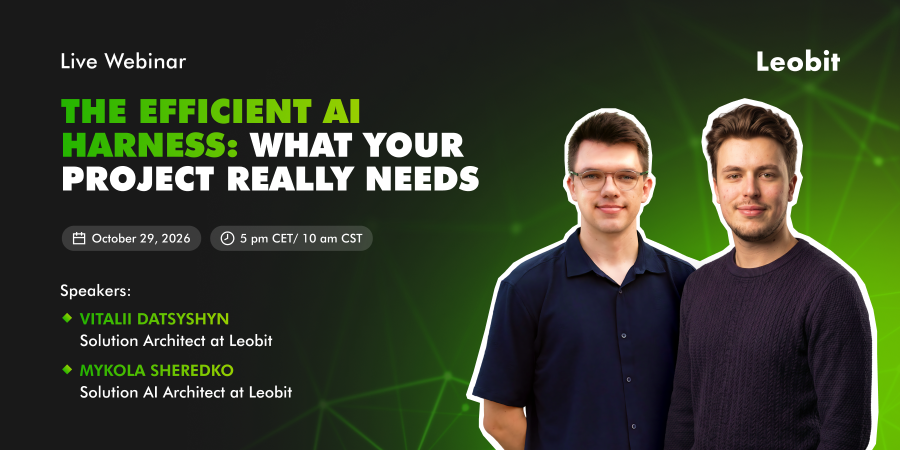 Leobit to Host a Live Webinar on the Efficient AI Harness